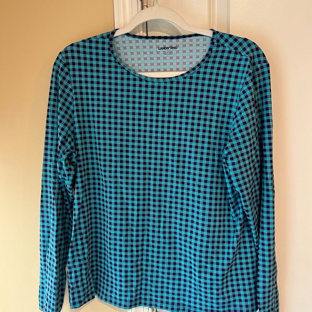 Lands' End Women's long sleeve swim top